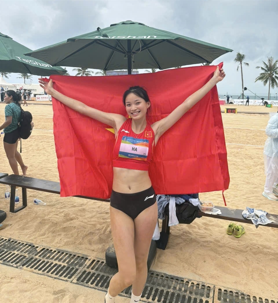 Việt Nam có huy chương vàng đầu tiên tại Đại hội thể thao bãi biển châu Á - Ảnh 1.