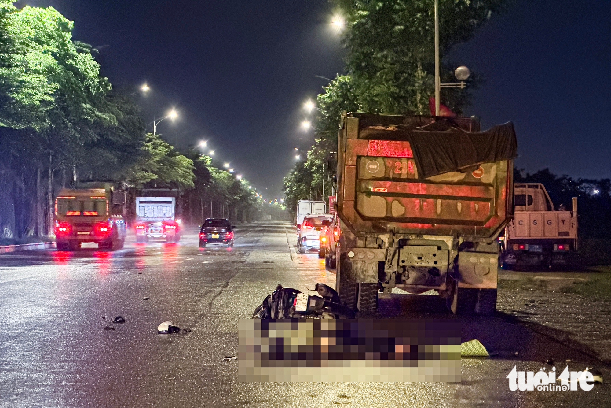 Vụ tai nạn giao thông nghiêm trọng ở Hà Nội: Hai người tử vong