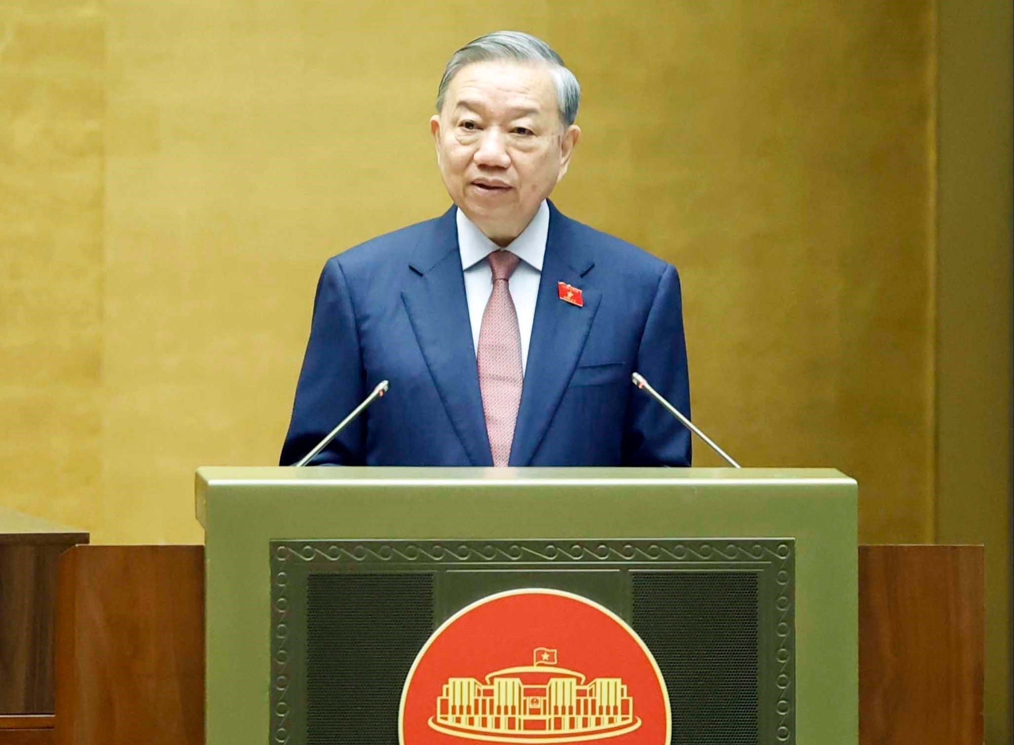 Toàn văn bài phát khai mạc kỳ họp thứ nhất Quốc hội khóa XVI của Tổng Bí thư Tô Lâm - Ảnh 1. Tổng Bí thư Tô Lâm - Ảnh 1.