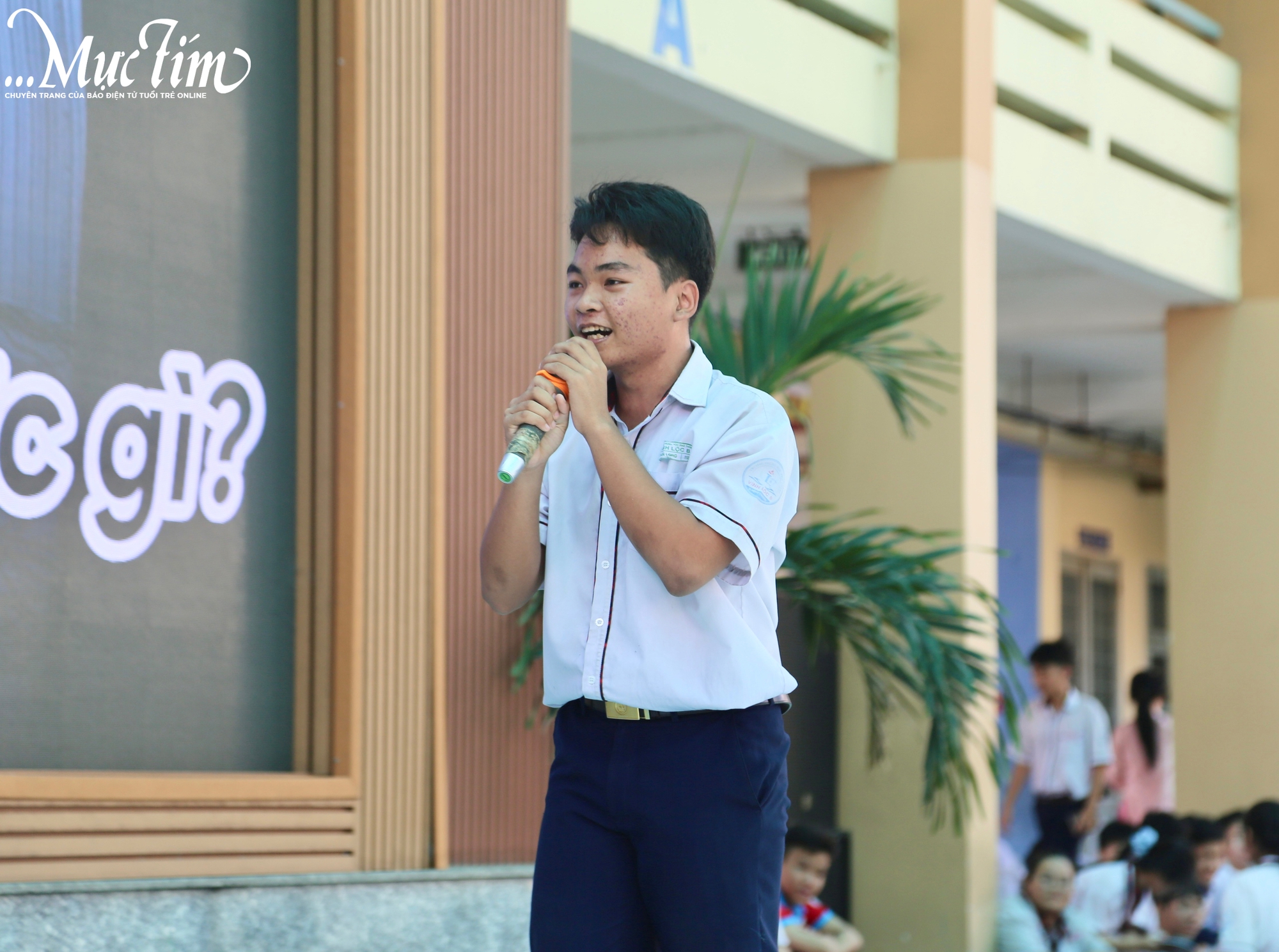 Giờ ra chơi ngập tràn âm nhạc của Trường THPT Vĩnh Lộc B- Ảnh 6.