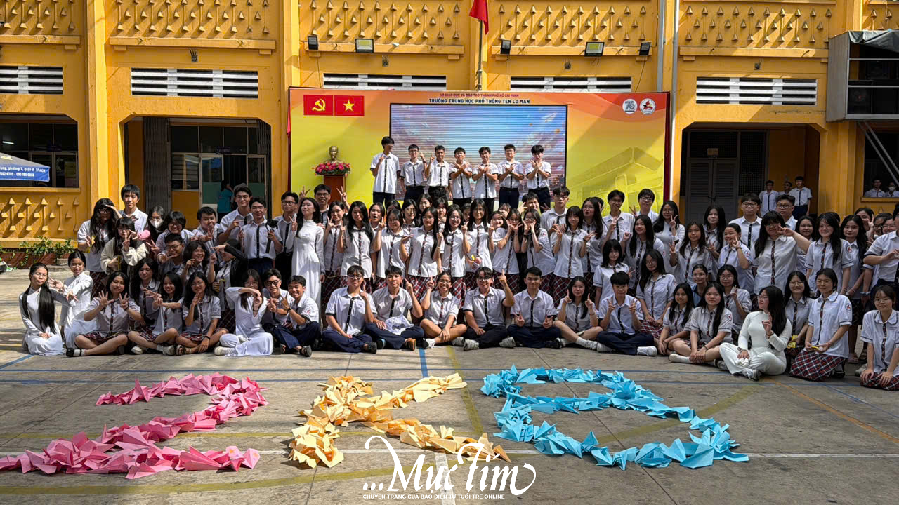 Teen Trường THPT Ten Lơ Man cùng viết ước mơ thả vào máy bay giấy - Ảnh 5.