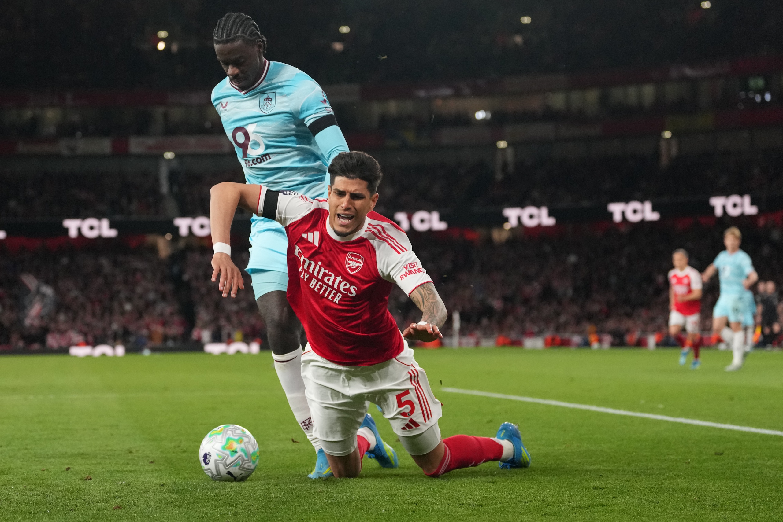 Arsenal star's shorts fell down during the match.