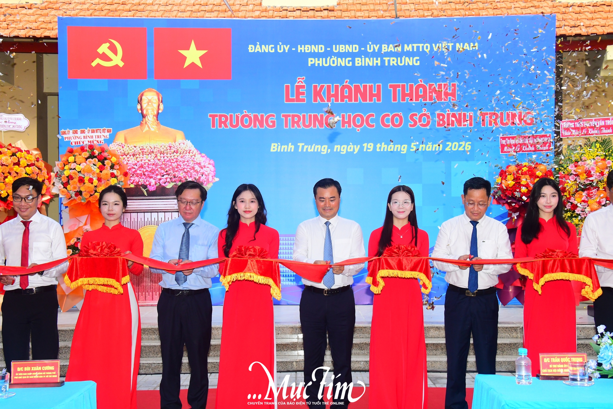 Phường Bình Trưng khánh thành Trường THCS Bình Trưng - Ảnh 1.