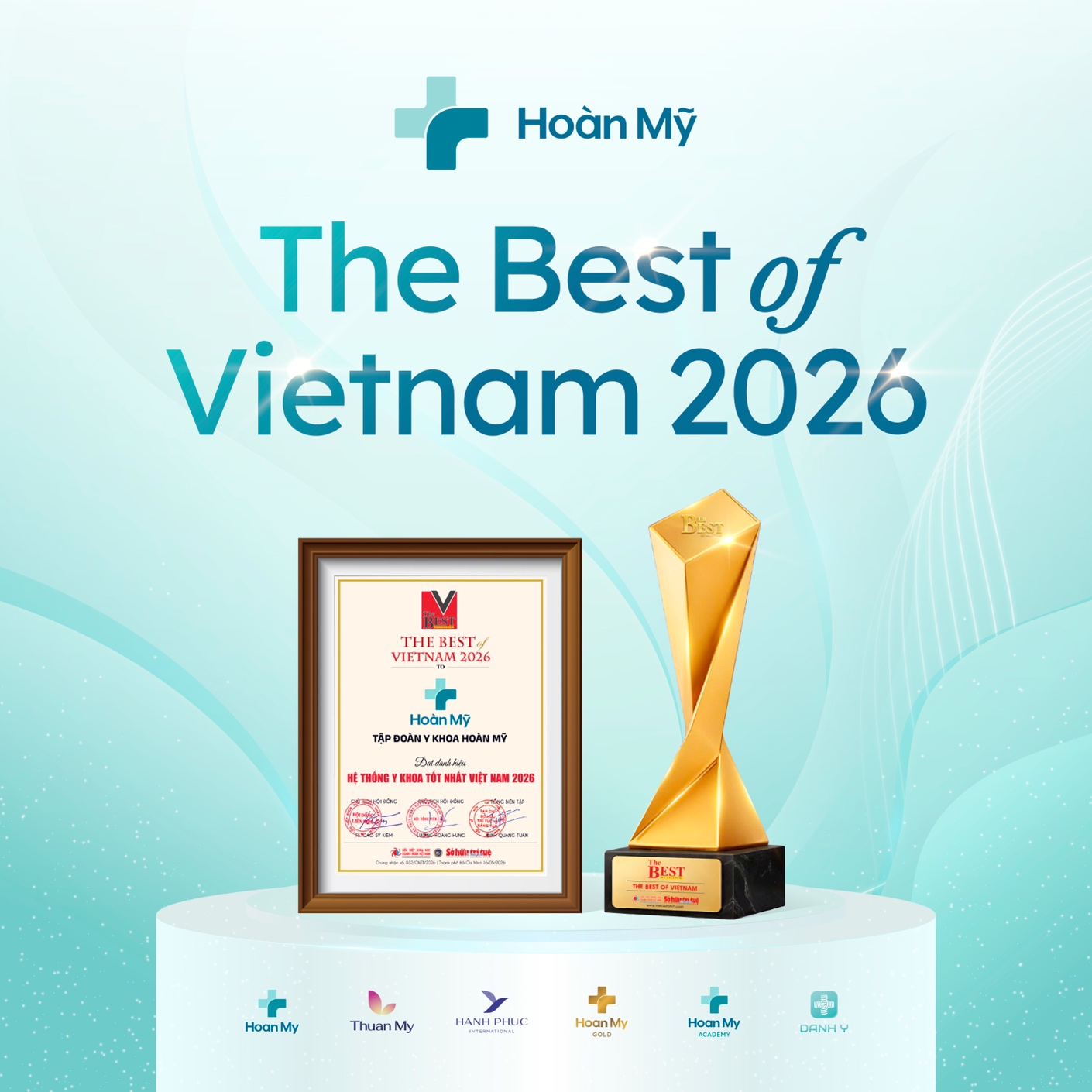 Tập đoàn Hoàn Mỹ được vinh danh ‘Hệ thống Y khoa tốt nhất Việt Nam 2026’ - Ảnh 2.