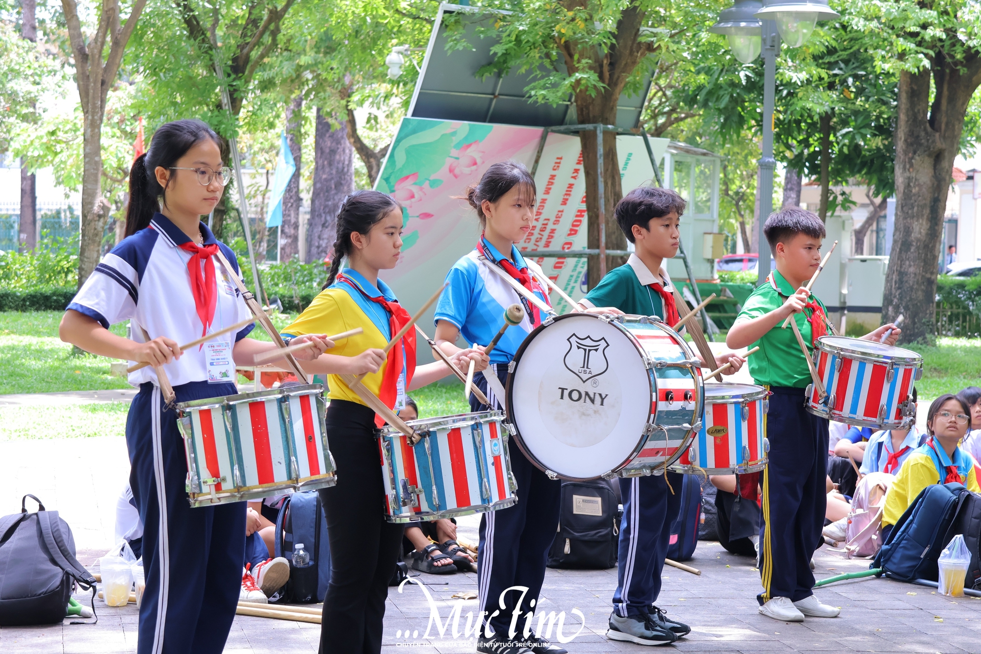 Hàng trăm thủ lĩnh nhí hào hứng chinh phục Hội thi Chỉ huy Đội giỏi TP.HCM lần thứ 29 - Ảnh 1.