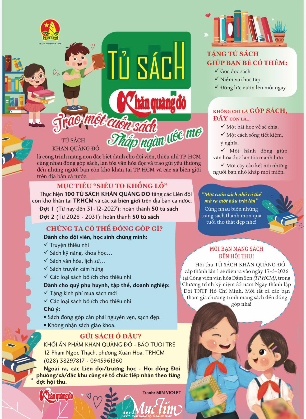Học trò Trường THCS Huỳnh Khương Ninh góp sách tặng Tủ sách Khăn Quàng Đỏ - Ảnh 8.