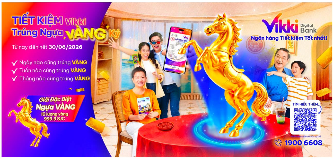 ‘Tiết kiệm Vikki Trúng Ngựa Vàng Ký’: Sôi động cuộc đua săn vàng - Ảnh 1.