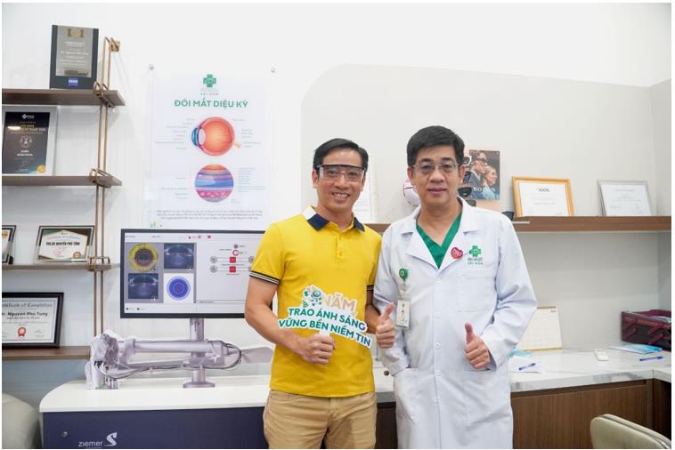 Hồi phục thị lực sau một ngày mổ đục thủy tinh thể nhờ Phaco không dao - Ảnh 2.