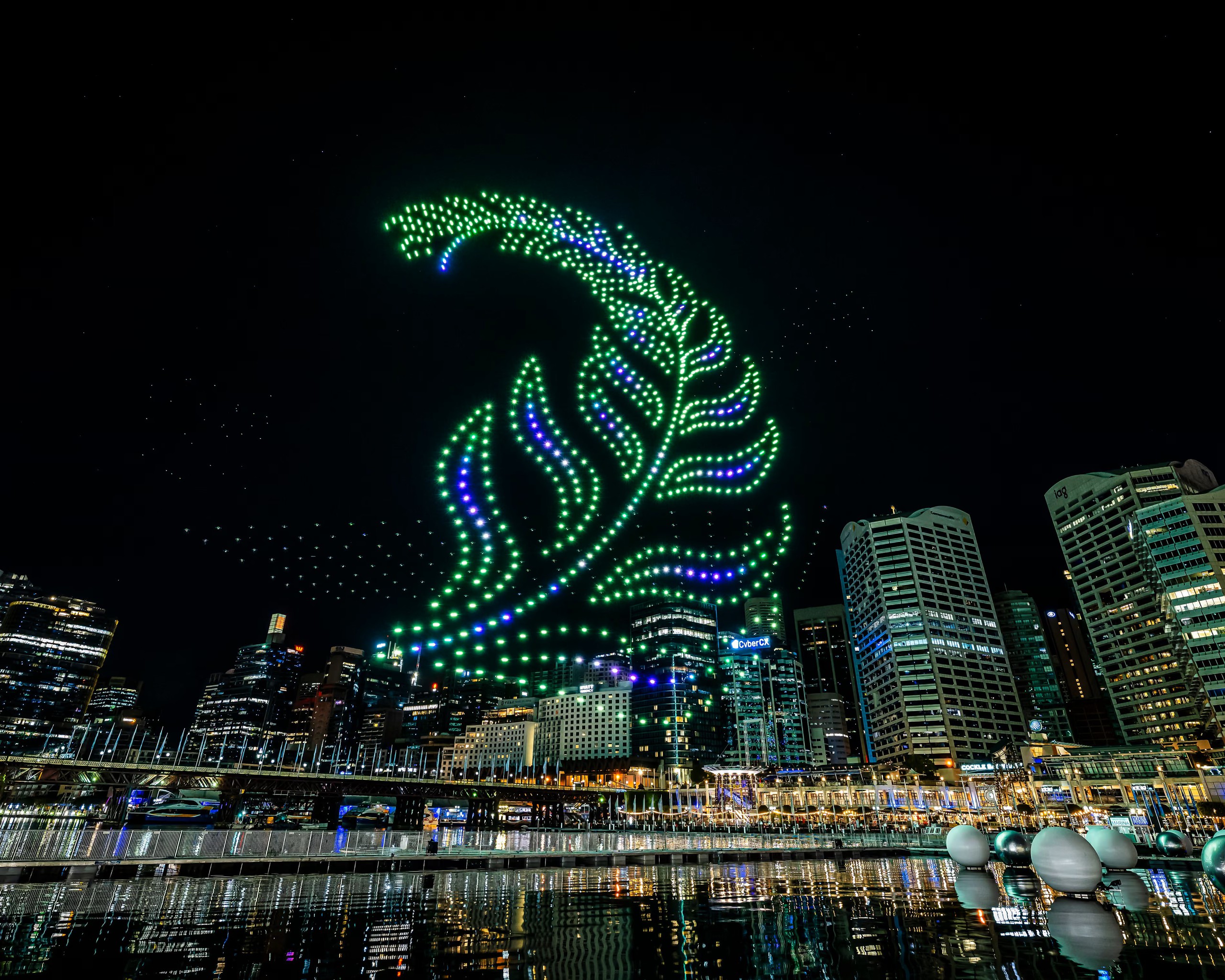 Gần 90 chiếc drone 'rụng như mưa' tại lễ hội Vivid Sydney - Ảnh 1.
