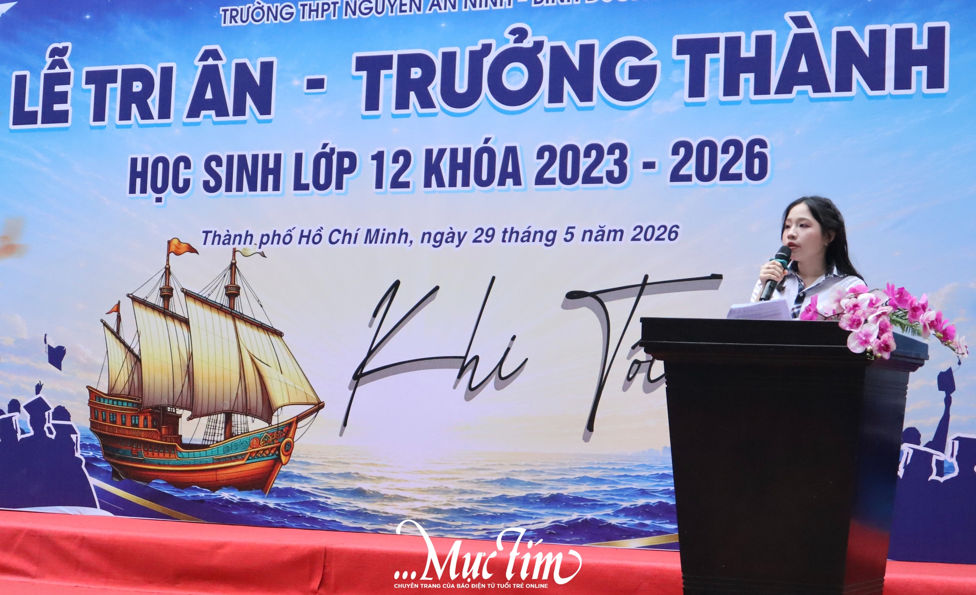Lời hứa tuổi 18 của học trò Trường THPT Nguyễn An Ninh - Bình Dương trong lễ trưởng thành - Ảnh 3.