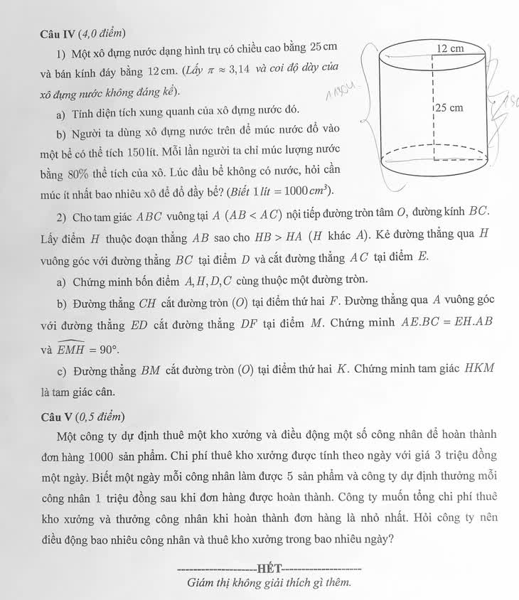 Gợi ý bài giải môn toán thi lớp 10 Hà Nội năm 2026- Ảnh 2. Gợi ý bài giải môn toán thi lớp 10 Hà Nội năm 2026- Ảnh 2.