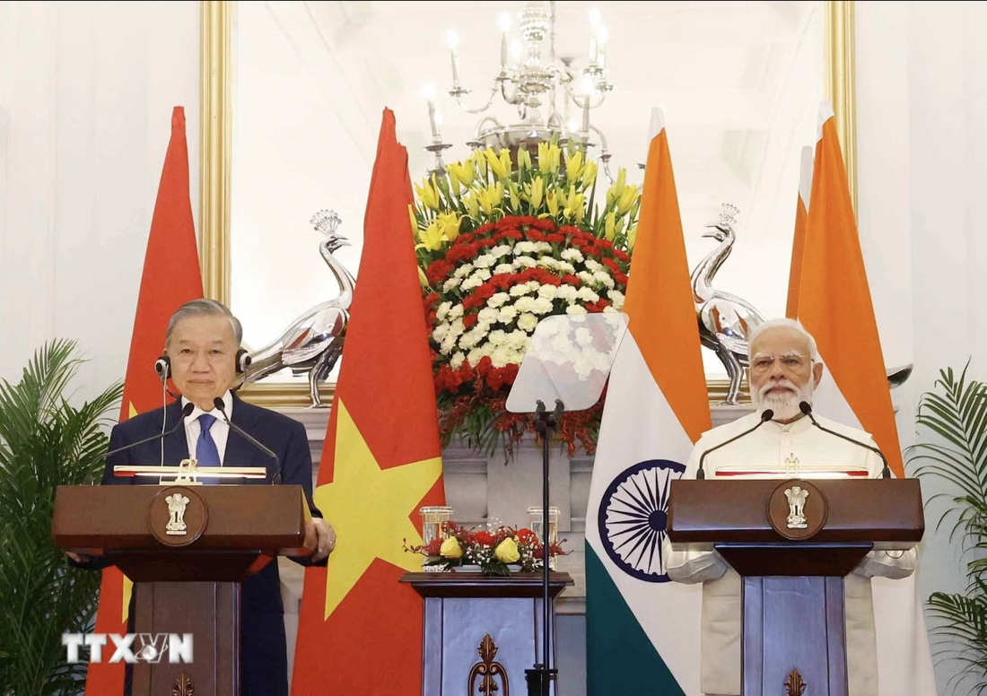 Vietnam, India elevate ties to enhanced comprehensive strategic partnership - Ảnh 1.