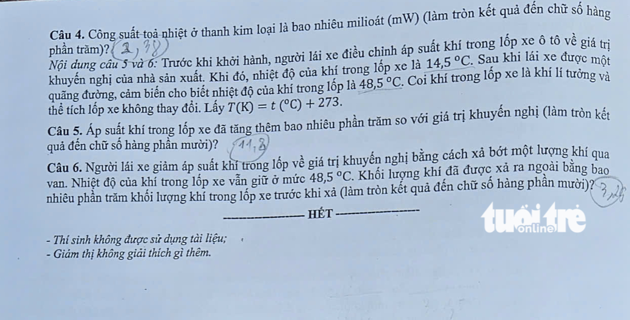 Đề vật lý - Ảnh 3.