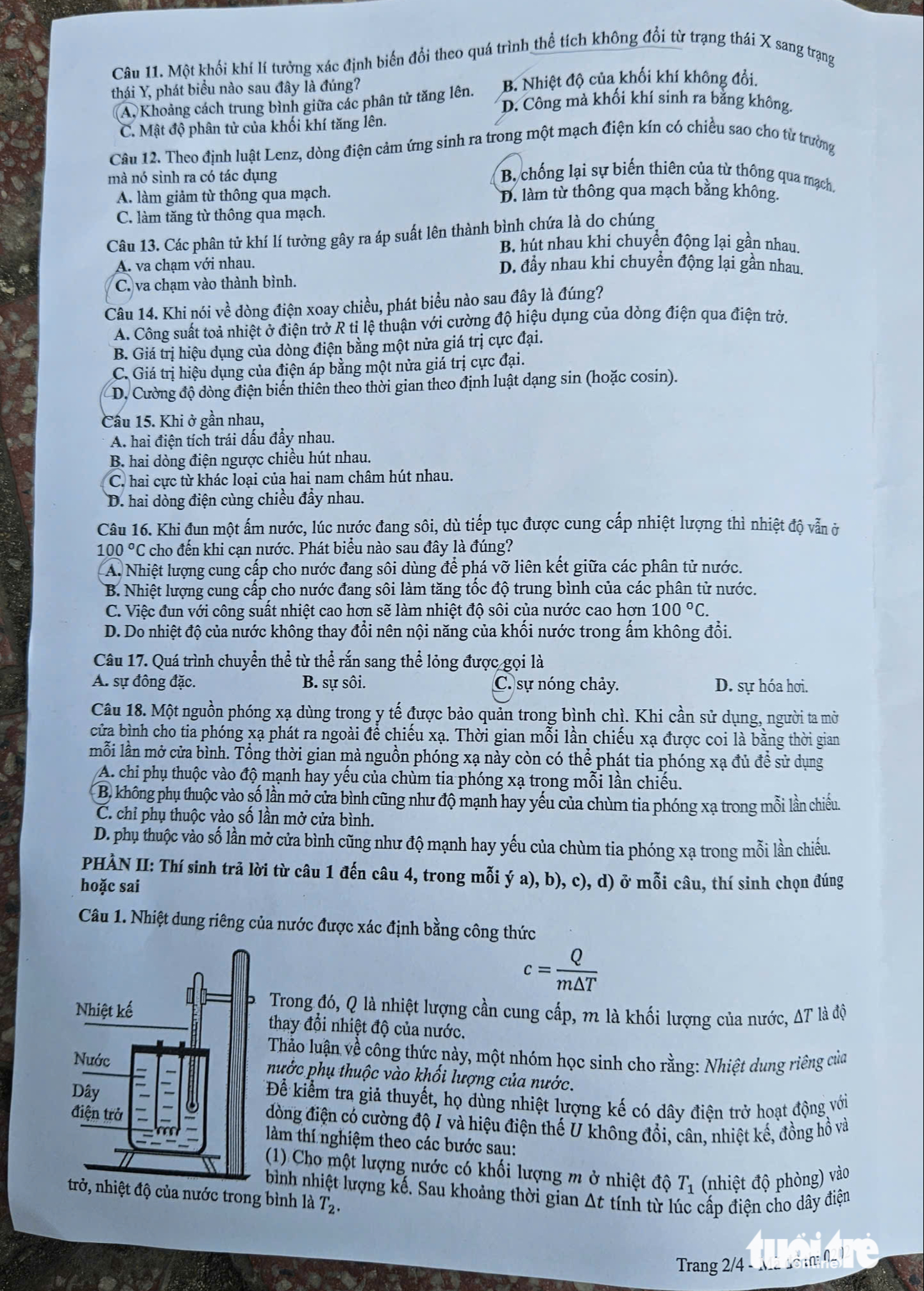 Đề vật lý - Ảnh 2.