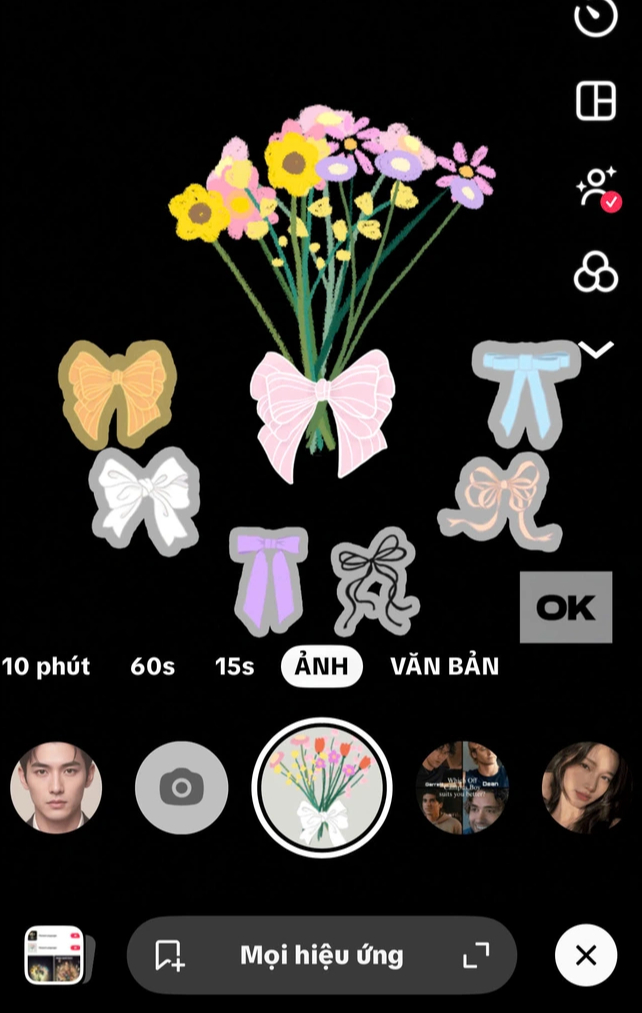 Cách tạo hình nền điện thoại bó hoa phát sáng theo trend TikTok- Ảnh 4.