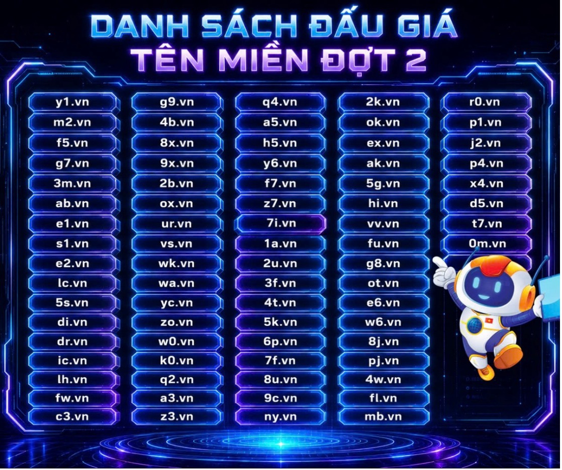 76 tên miền đặc biệt '.vn' chuẩn bị lên sàn đấu giá - Ảnh 3.