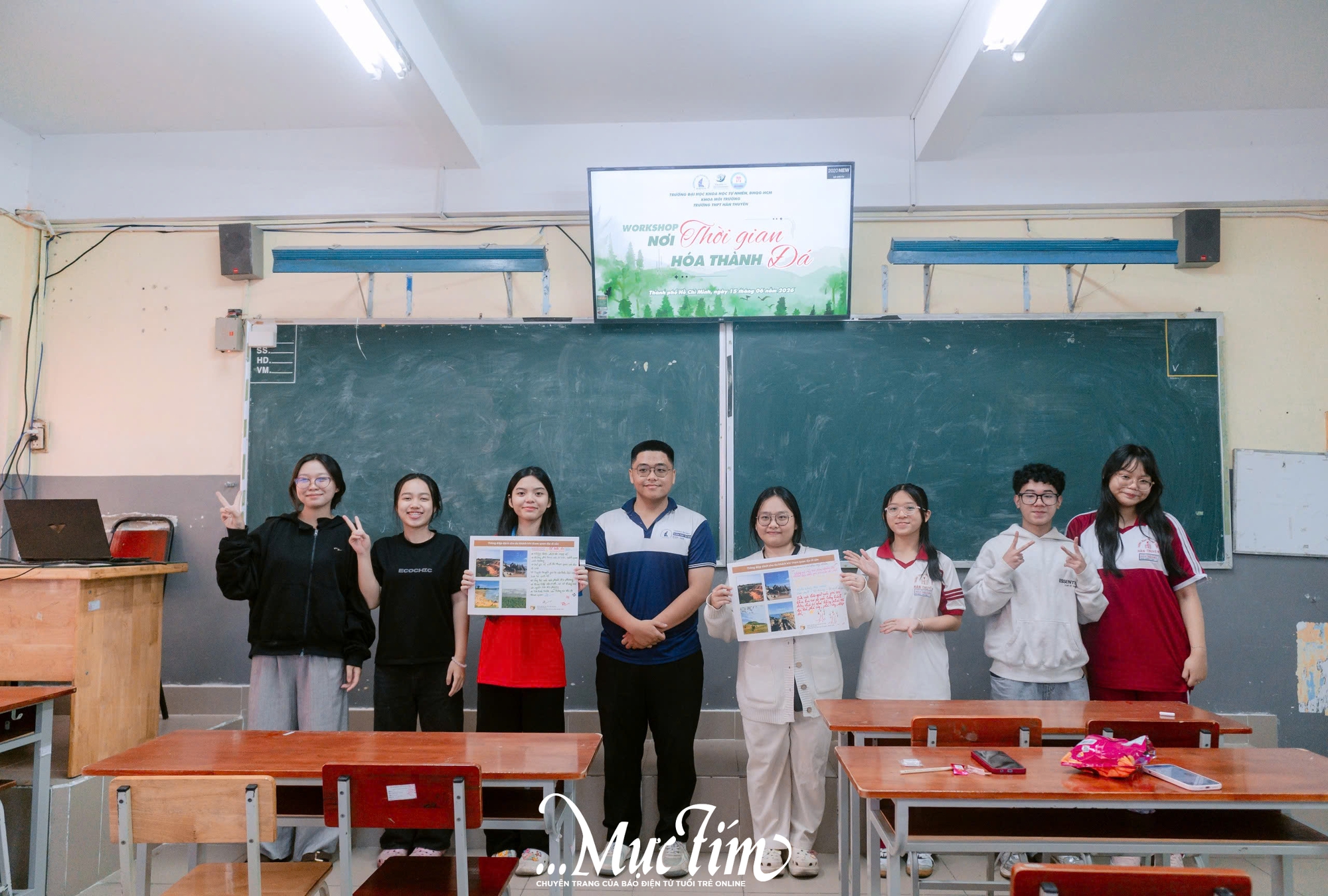 Học trò Trường THPT Hàn Thuyên thích thú giải mã kiến thức địa chất- Ảnh 1.