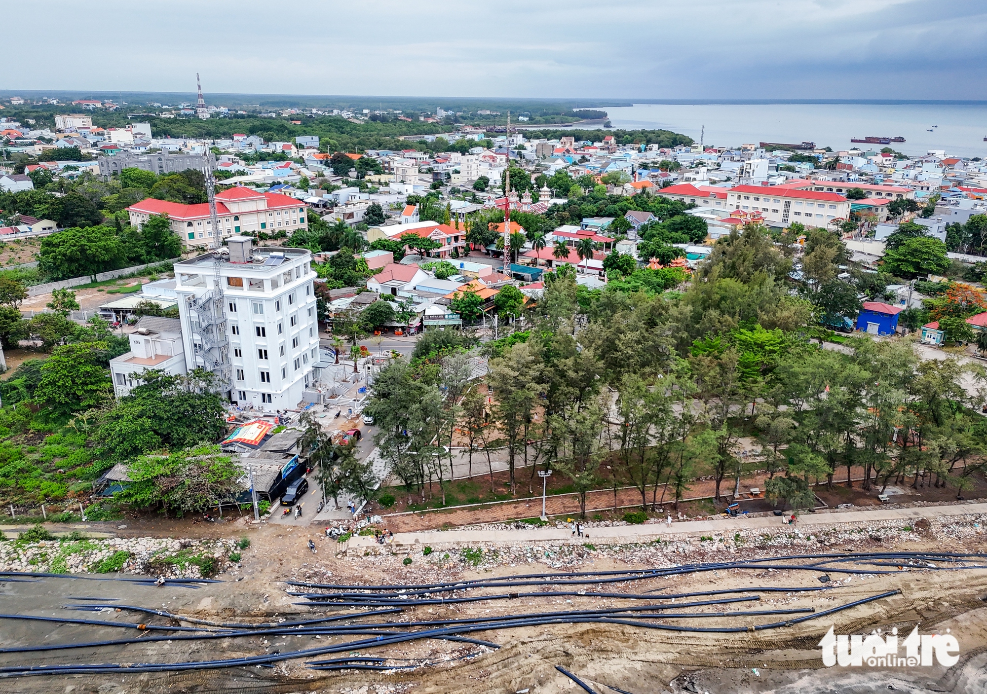 Ngắm phối cảnh, flycam nơi xây đường vượt biển Cần Giờ - Vũng Tàu trước ngày khởi công - Ảnh 14.