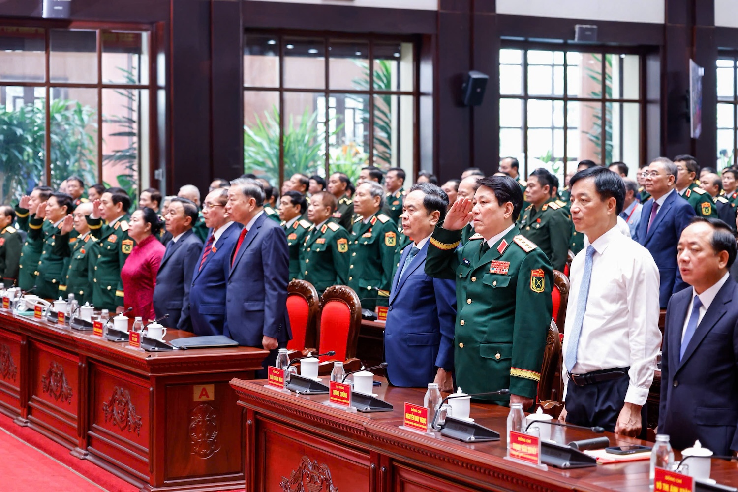 Tổng Bí thư, Chủ tịch nước Tô Lâm và nhiều lãnh đạo dự Đại hội VIII Cựu chiến binh Việt Nam - Ảnh 3.