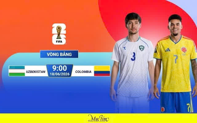 Uzbekistan đấu Colombia tại World Cup 2026: Khó cho đại diện châu Á- Ảnh 1. Uzbekistan đấu Colombia tại World Cup 2026: Khó cho đại diện châu Á- Ảnh 1.
