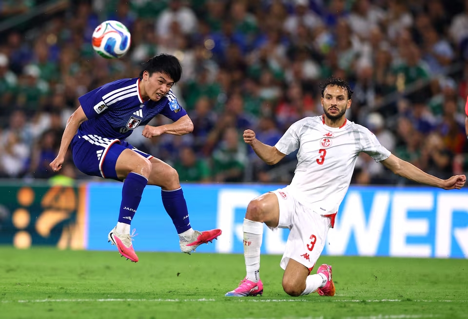 Japan rout Tunisia 4-0 as Ueda shines in World Cup's 1,000th match