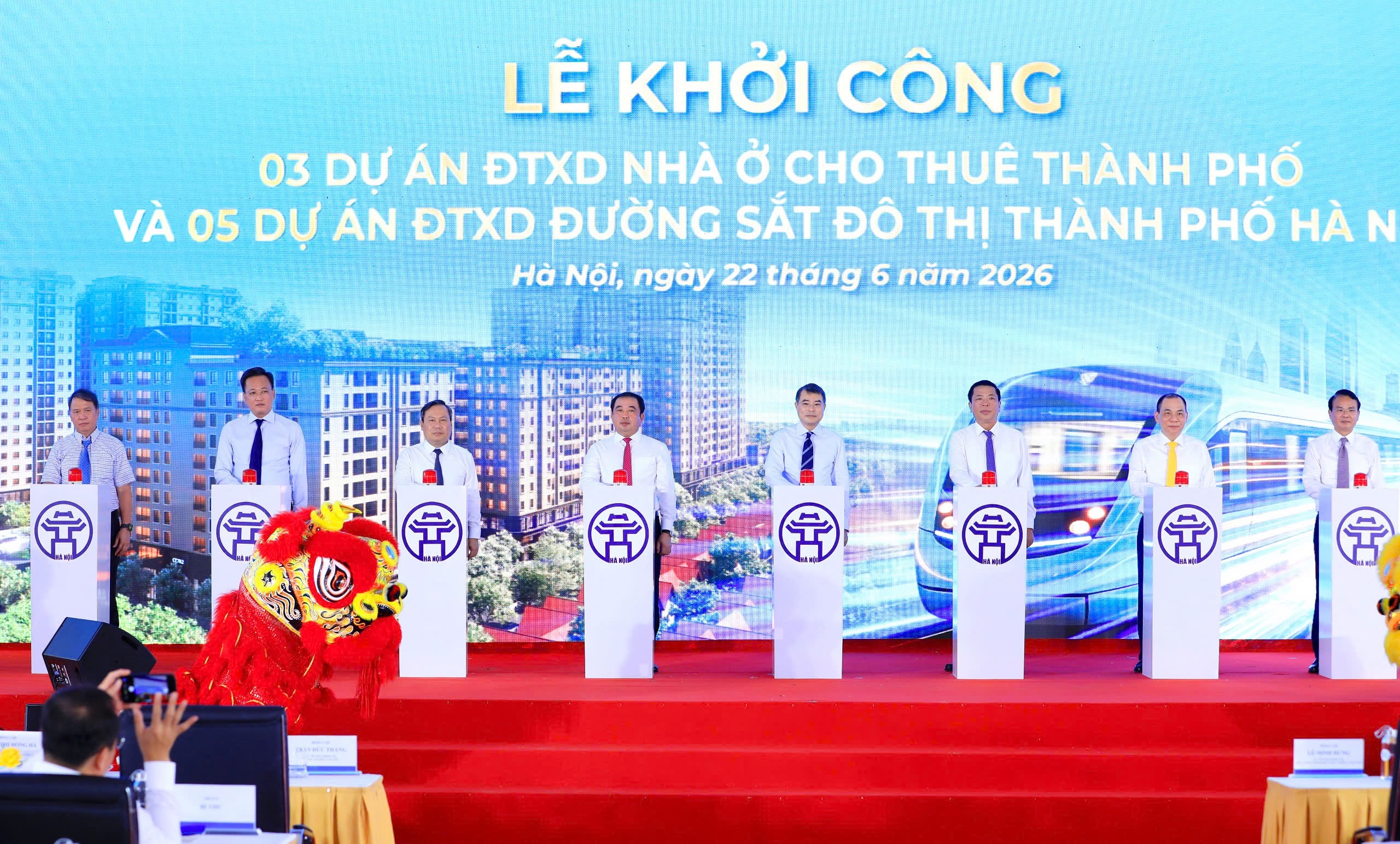 Thủ tướng dự lễ khởi công cùng lúc 5 dự án metro 1,3 triệu tỉ đồng tại Hà Nội - Ảnh 2.