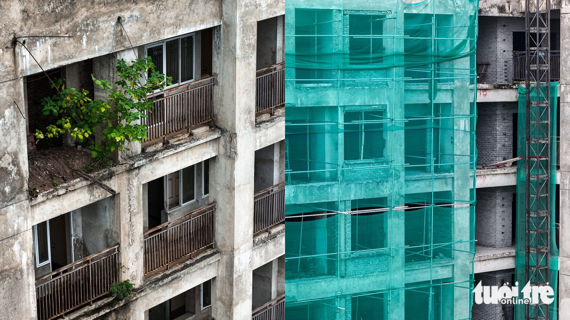 Hà Nội 'thay áo mới' khu nhà xây dở dang, để hoang tàn nhiều năm ở Pháp Vân - Tứ Hiệp - Ảnh 1.