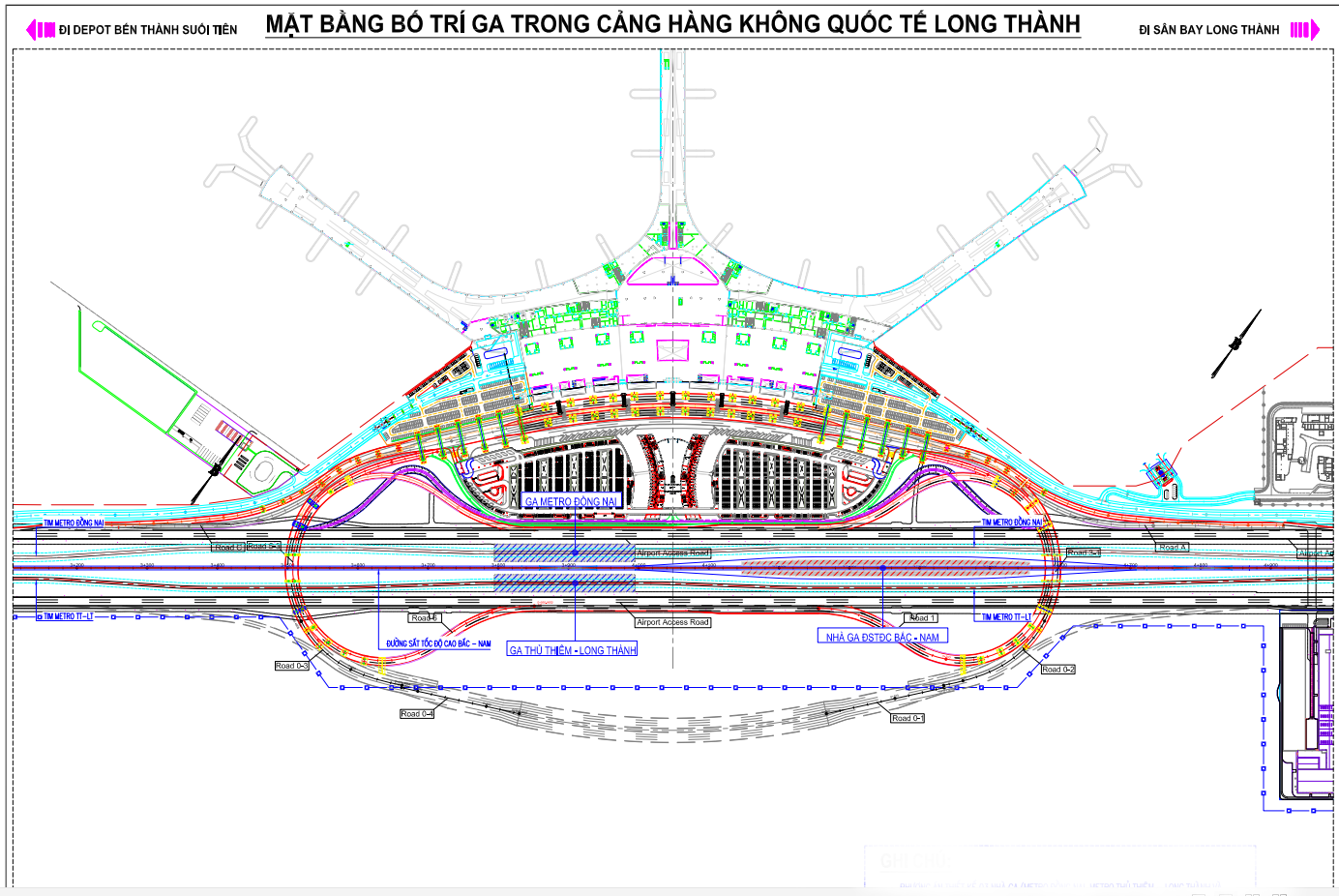 Bộ Xây dựng thống nhất kết nối metro Bến Thành - Suối Tiên vào sân bay Long Thành - Ảnh 1.