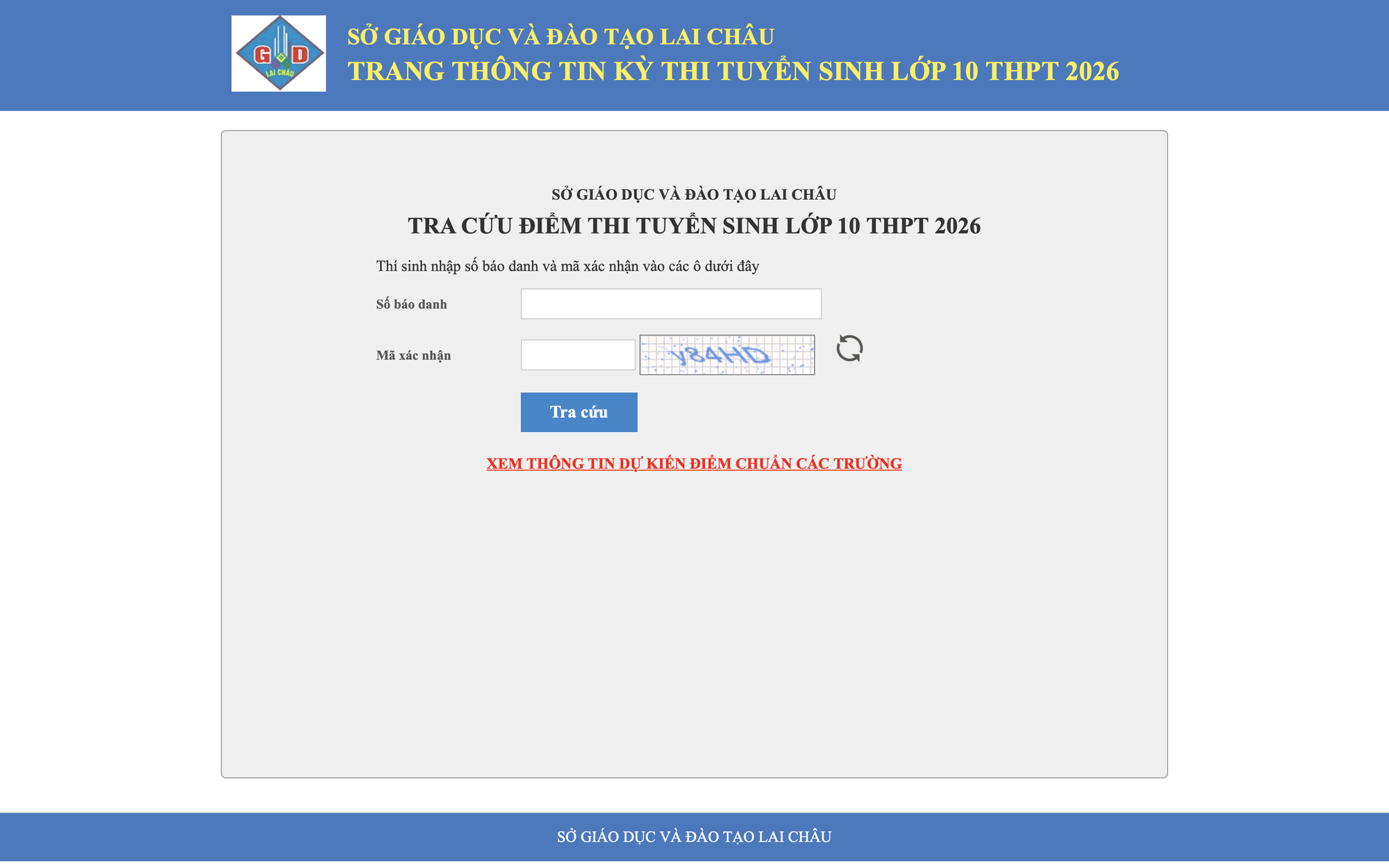 Tra cứu điểm thi lớp 10 năm 2026 của tỉnh Lai Châu - Ảnh 1.