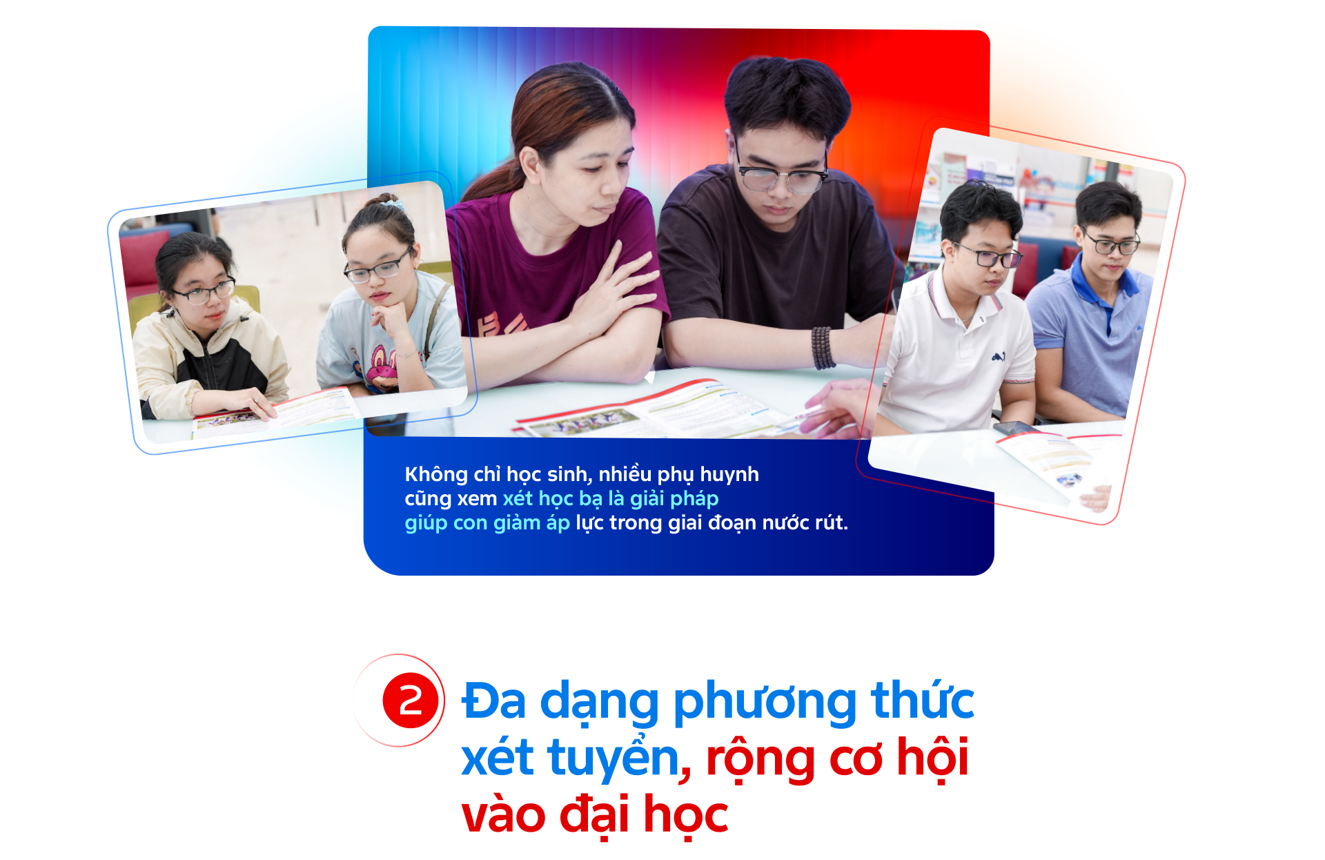 XÉT HỌC BẠ VÀO UEF - Giảm áp lực vào đại học - Ảnh 3.