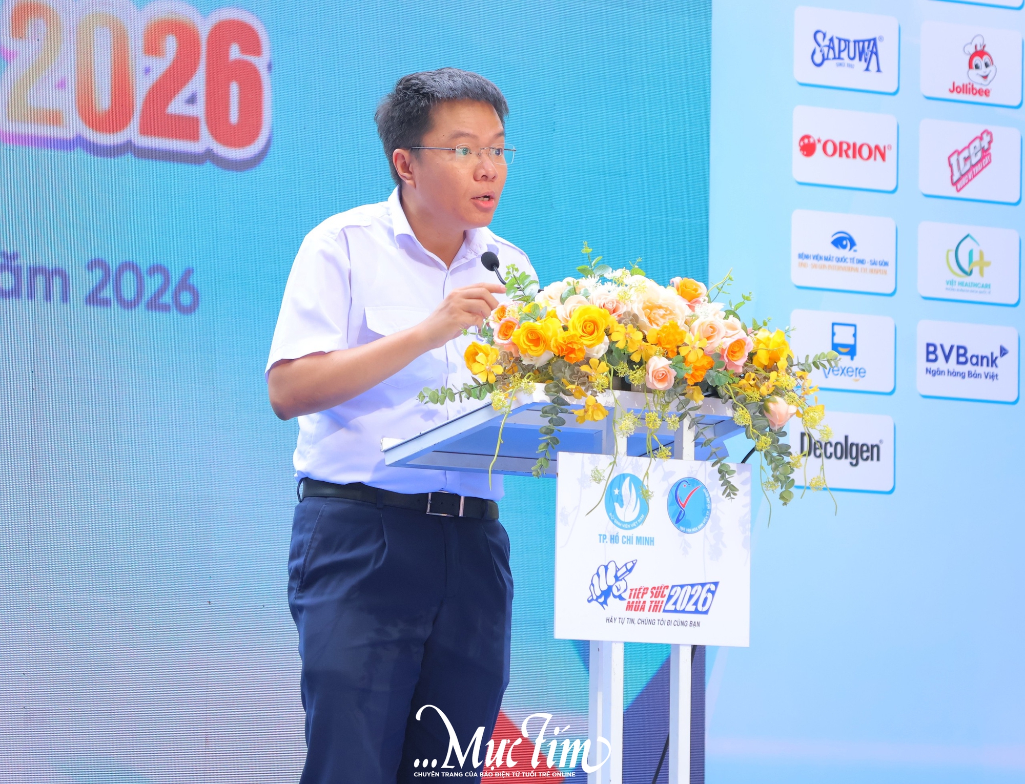 Hàng ngàn sinh viên tình nguyện hào hứng ra quân Tiếp sức mùa thi năm 2026 tại TP.HCM- Ảnh 2.