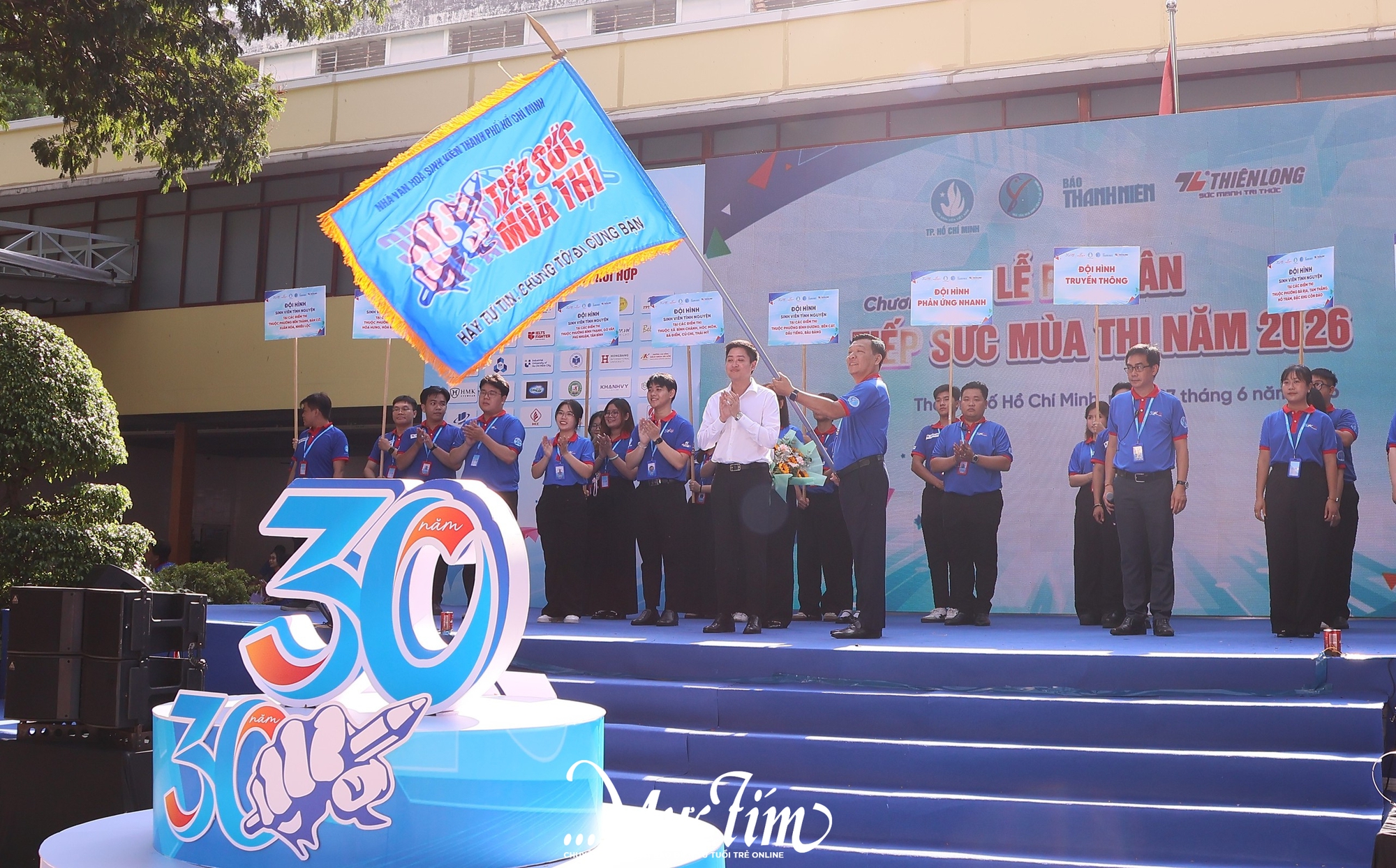 Hàng ngàn sinh viên tình nguyện hào hứng ra quân Tiếp sức mùa thi năm 2026 tại TP.HCM- Ảnh 4.