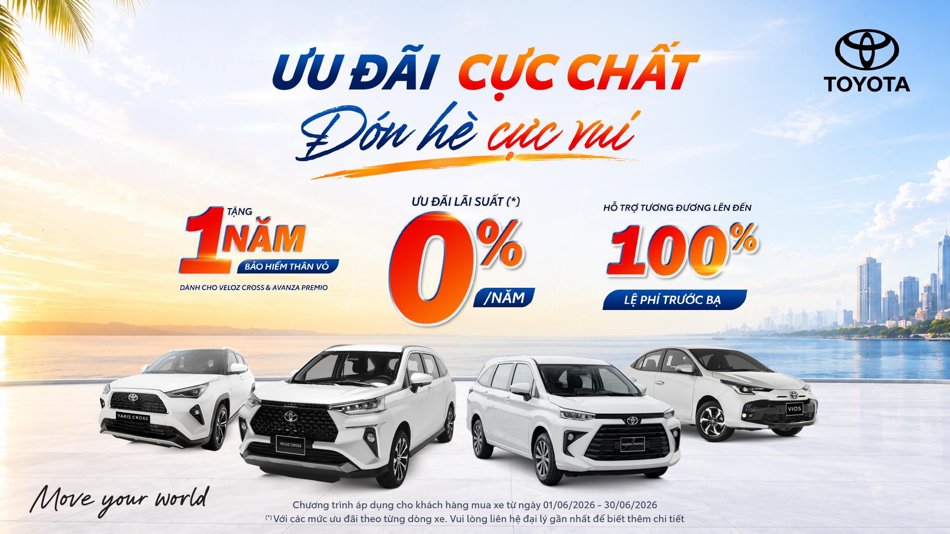Veloz Cross, Yaris Cross cùng dàn xe Toyota ưu đãi mùa du lịch hè - Ảnh 1.