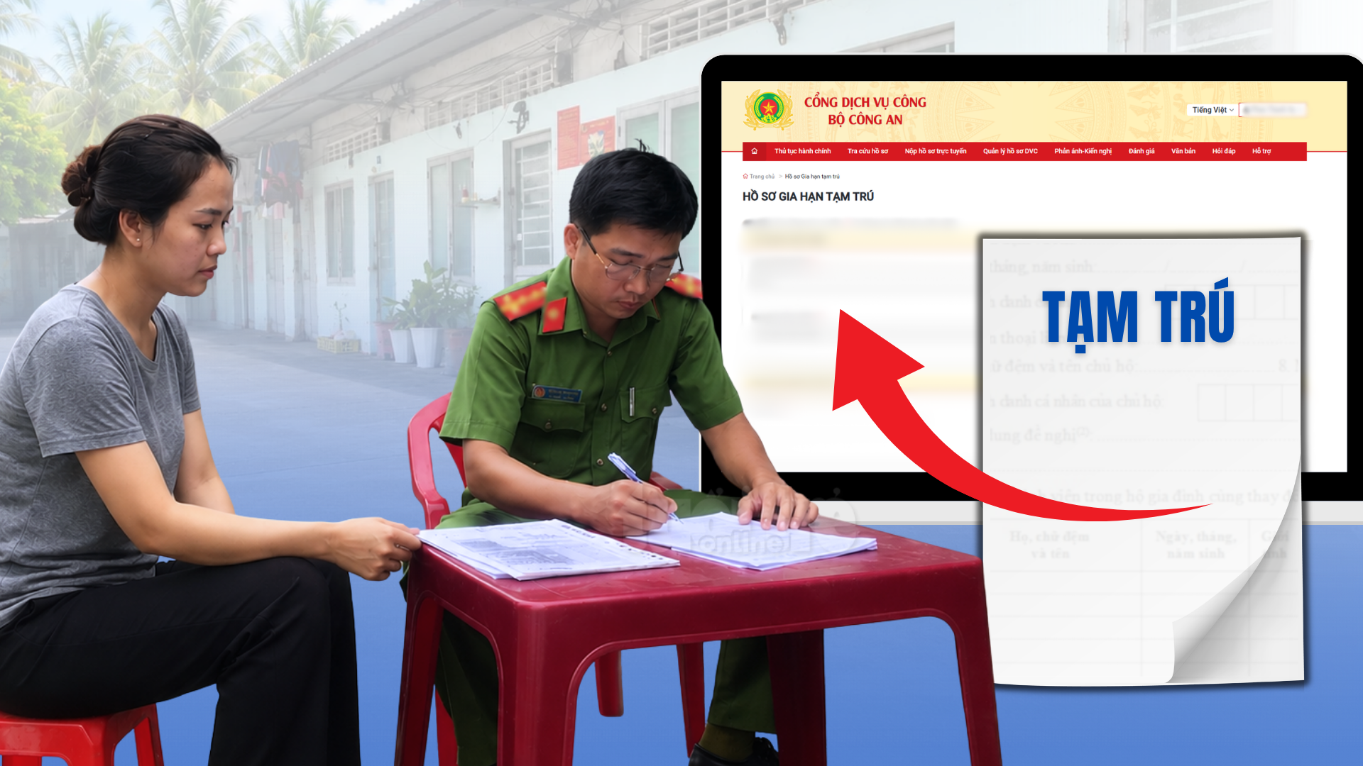 Hướng dẫn GIA HẠN TẠM TRÚ ONLINE tại nhà mới nhất 2026, không cần ra cơ quan công an - Ảnh 1.