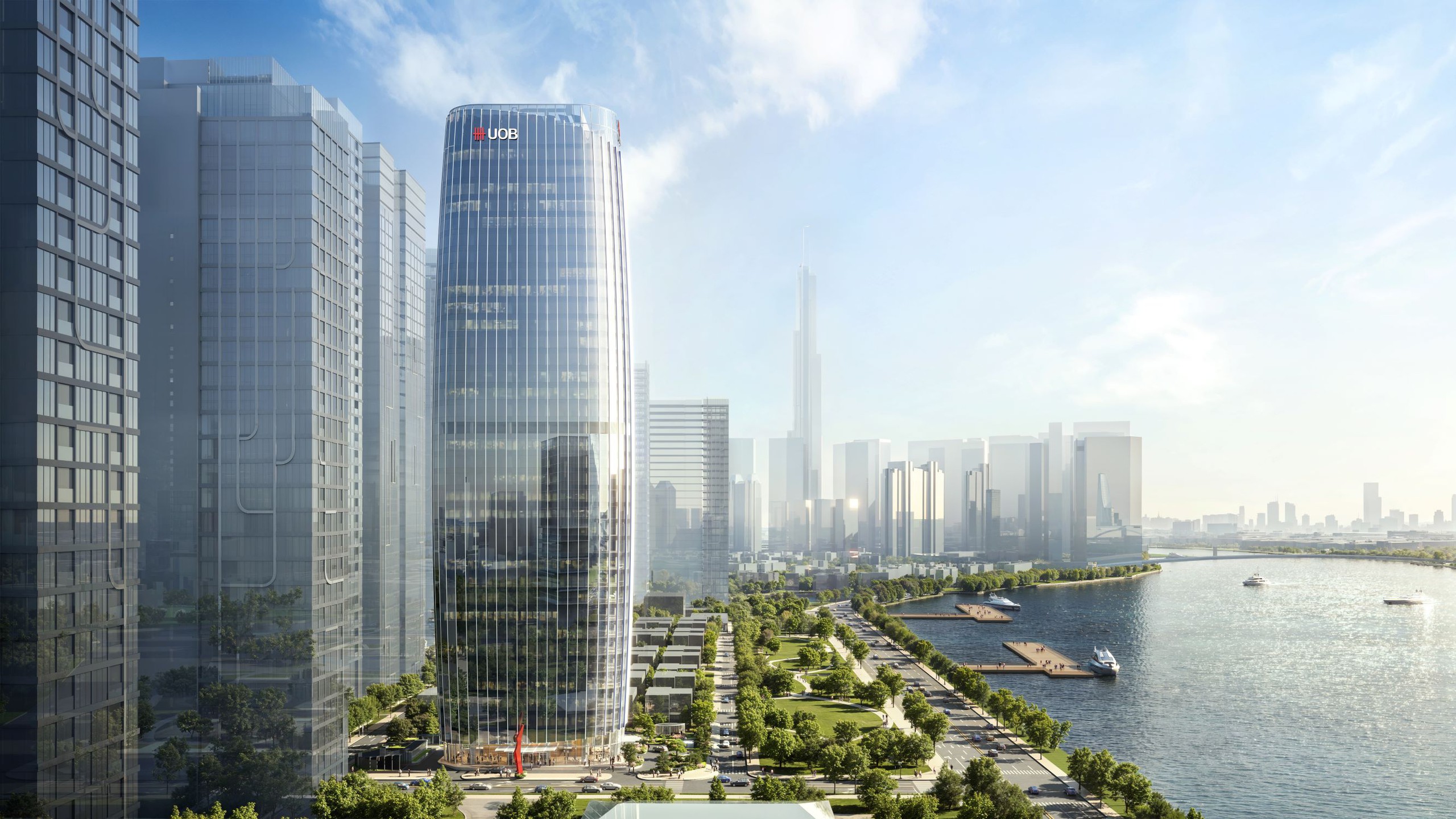 UOB đầu tư 450 triệu USD xây trụ sở ở Trung tâm Tài chính quốc tế TP.HCM - Ảnh 2.