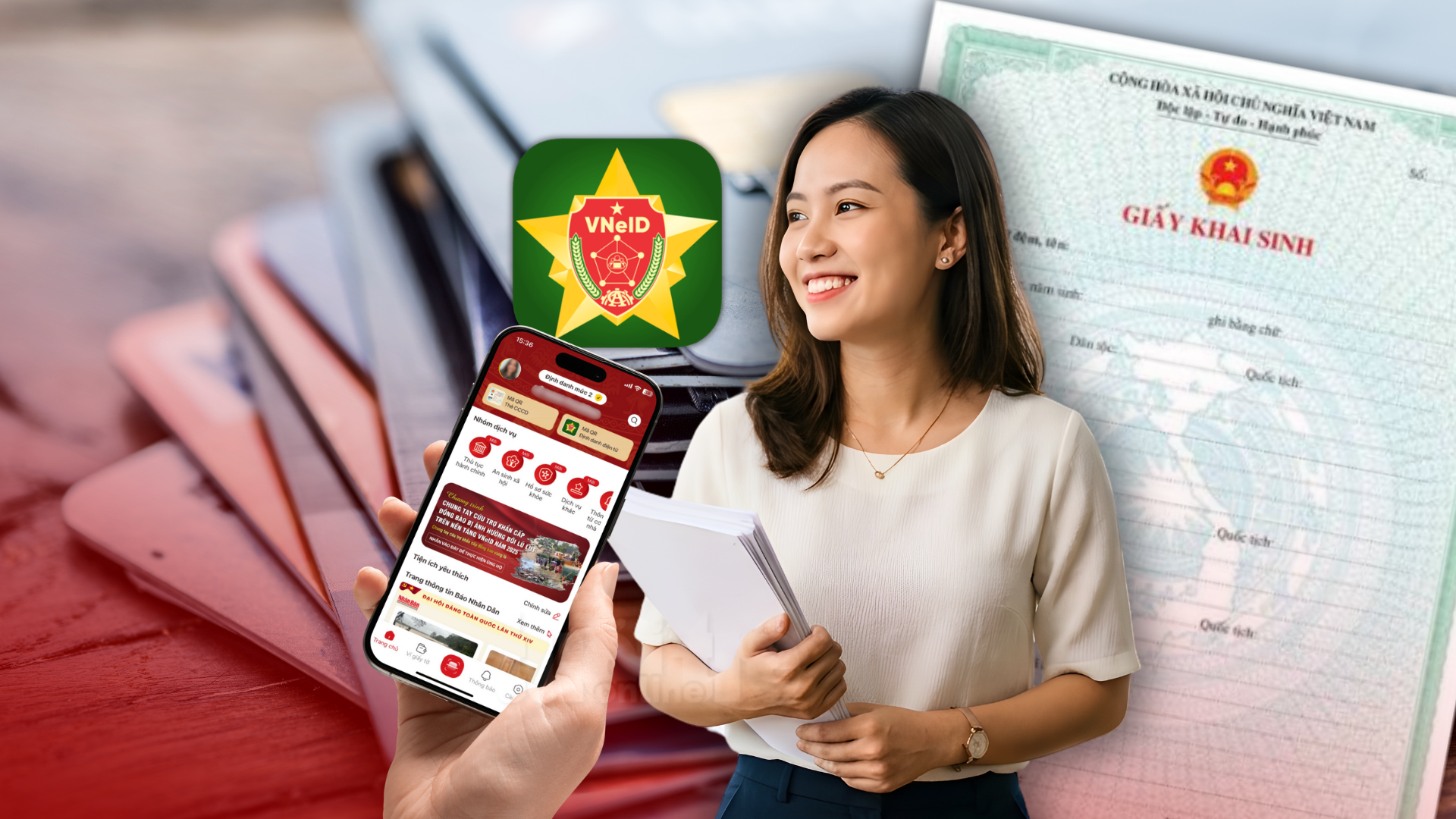 Tích hợp nhanh 5 loại giấy tờ sau đây lên VNEID để được miễn, giảm phí nhiều thủ tục hành chính - Ảnh 1.