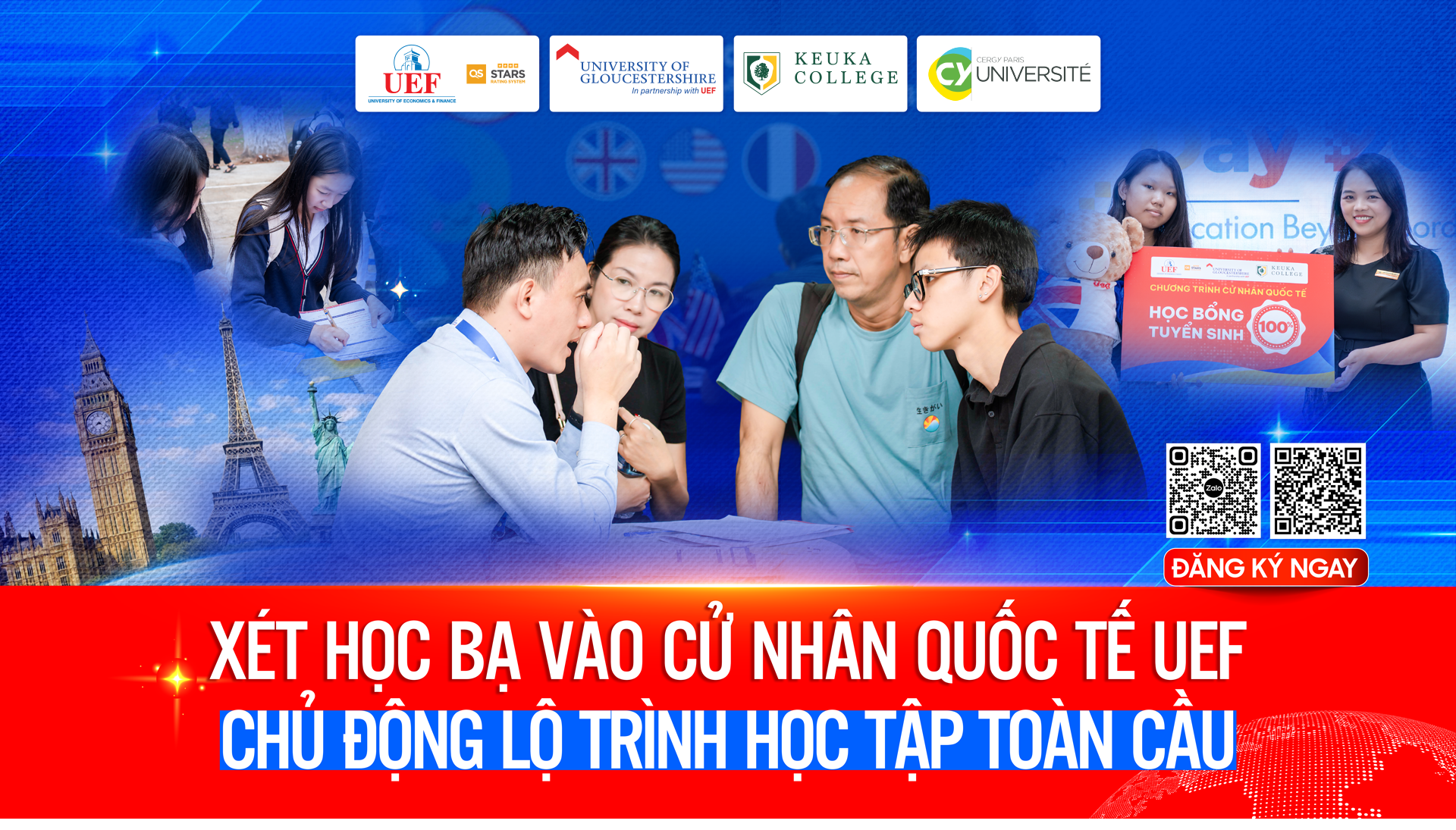 Xét học bạ vào Cử nhân quốc tế UEF: Chủ động lộ trình học tập toàn cầu