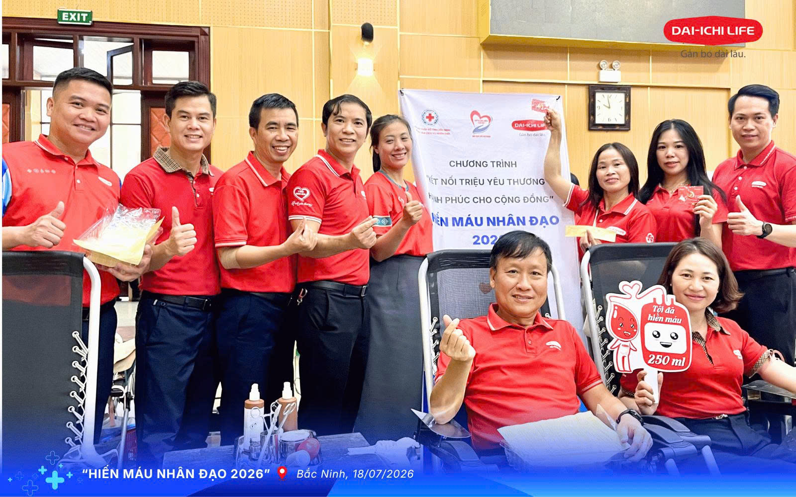 Dai-ichi Life Việt Nam lan tỏa yêu thương với Chương trình Hiến máu nhân đạo tại Bắc Ninh - Ảnh 1.