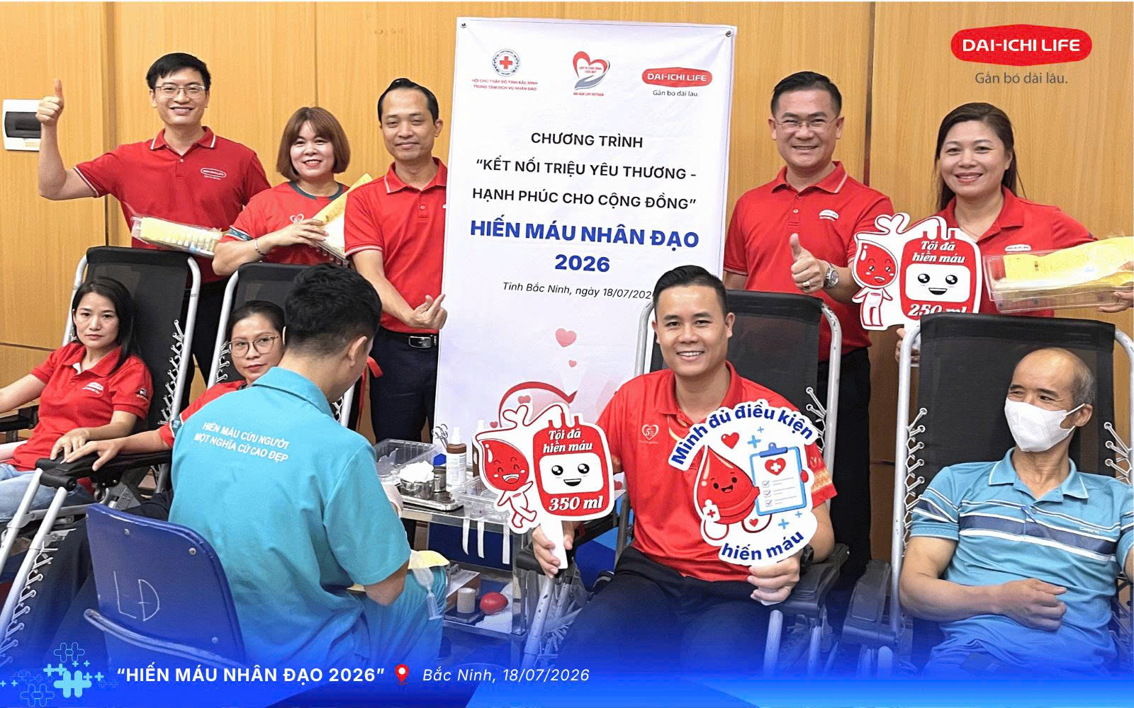 Dai-ichi Life Việt Nam lan tỏa yêu thương với Chương trình Hiến máu nhân đạo tại Bắc Ninh - Ảnh 2.