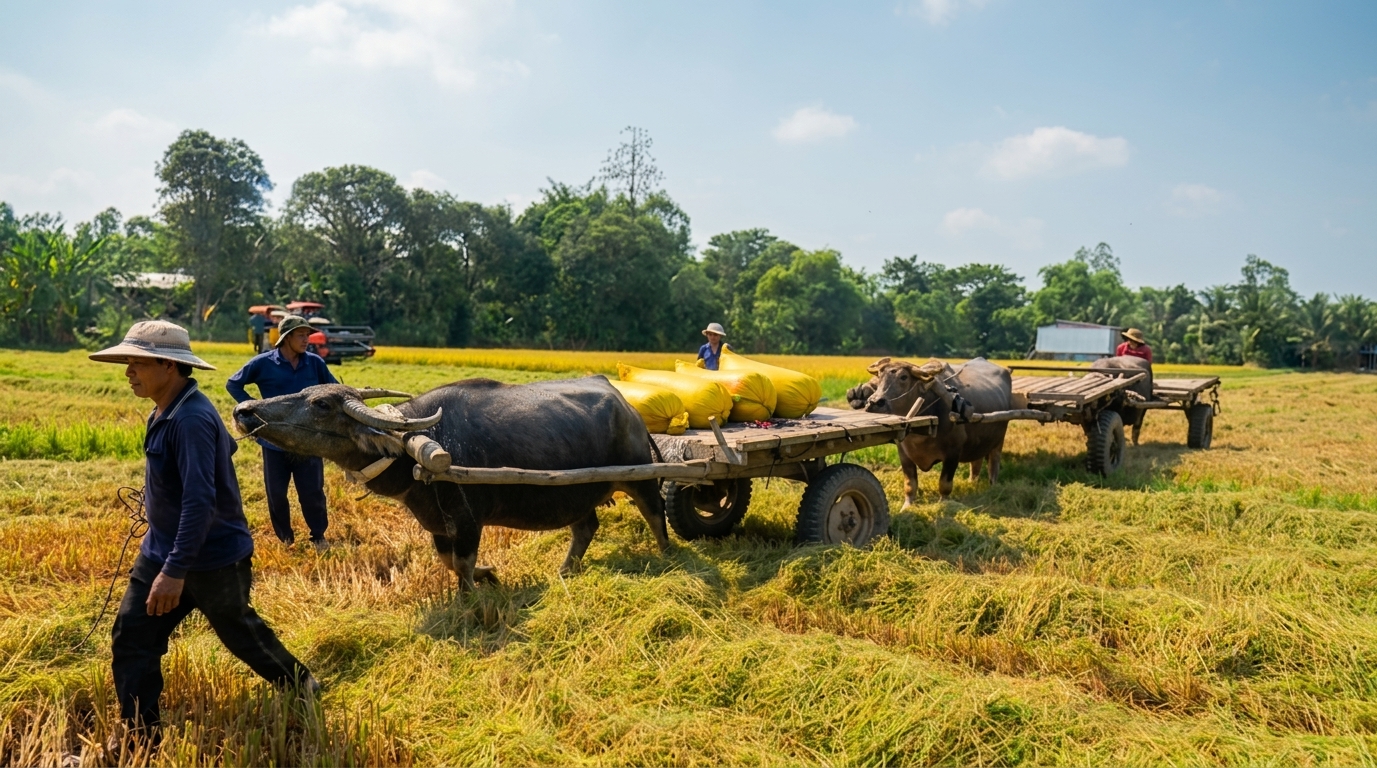 Mùa hè trên những cánh đồng xanh mướt, chôm chôm đỏ rực, măng cục tím rịm, sơ ri đỏ au - Ảnh 2.