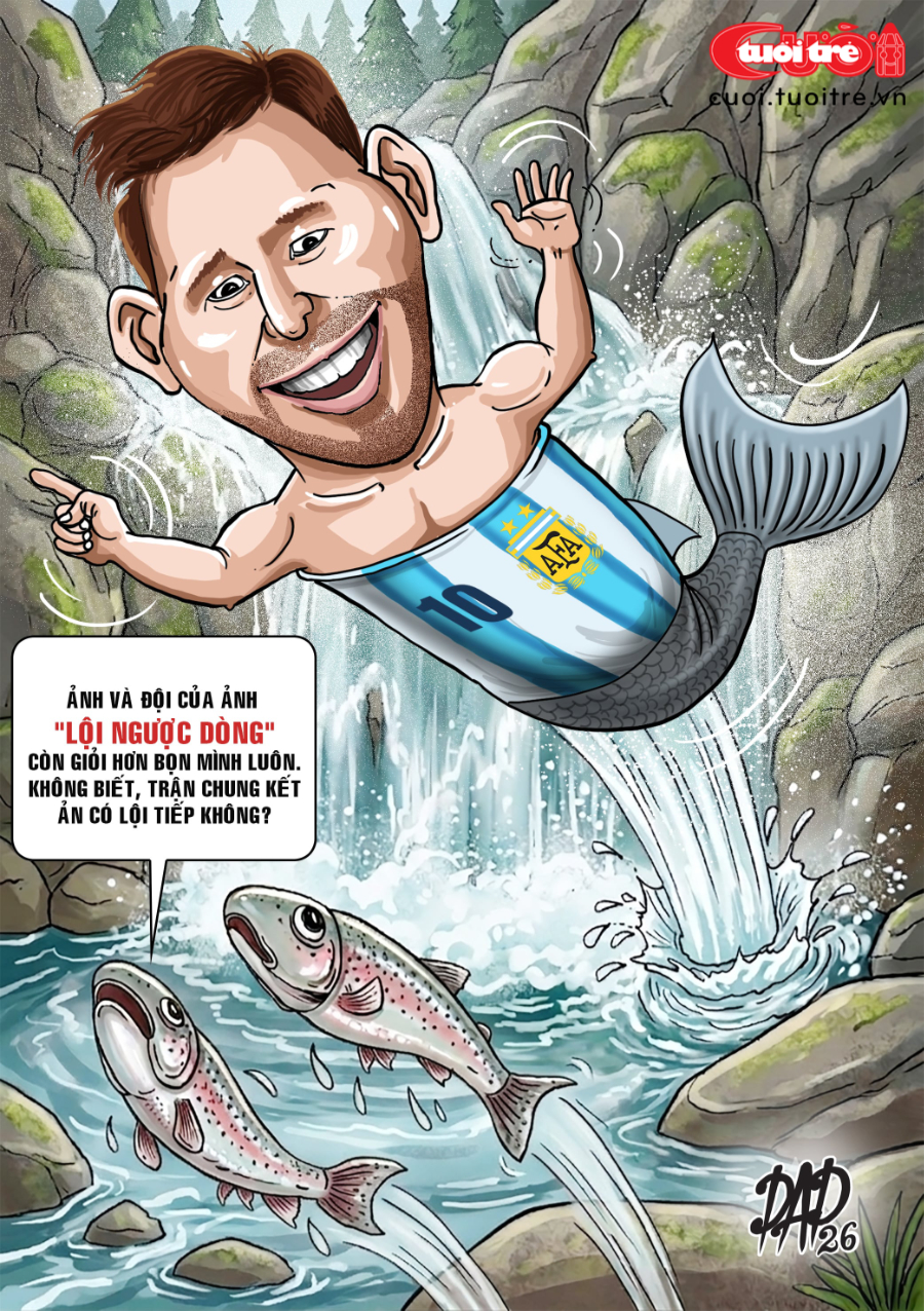 Argentina và Messi là những chú cá hồi cừ khôi - Ảnh 1.