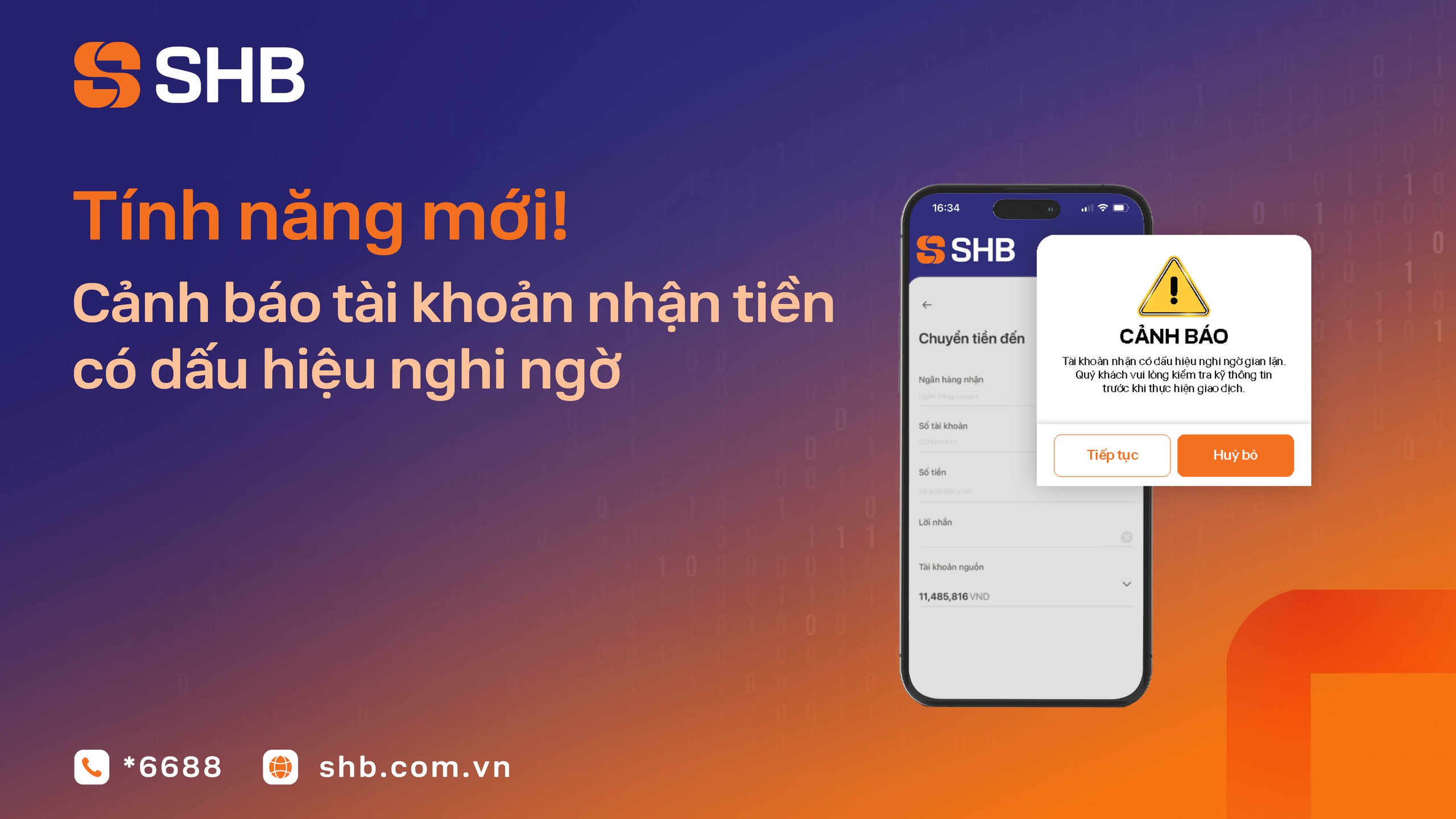 SHB giúp khách phát hiện tài khoản nghi lừa đảo trước khi chuyển tiền - Ảnh 1.