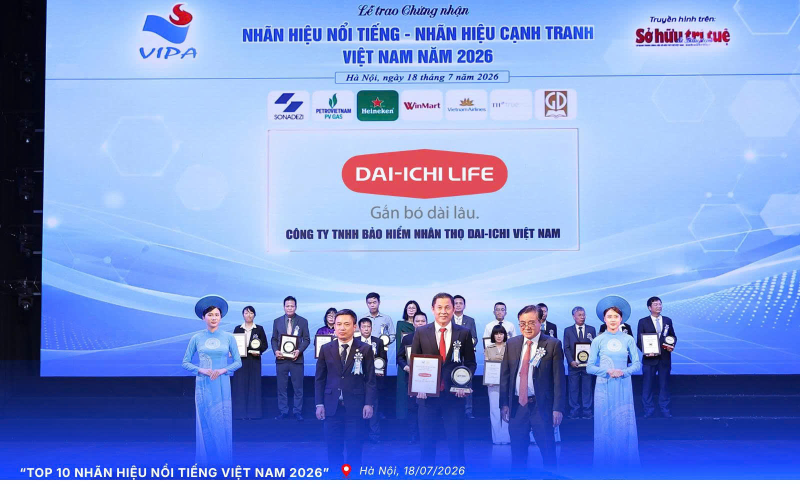 Dai-ichi Life Việt Nam được vinh danh “Top 10 Nhãn hiệu nổi tiếng Việt Nam 2026” - Ảnh 1.