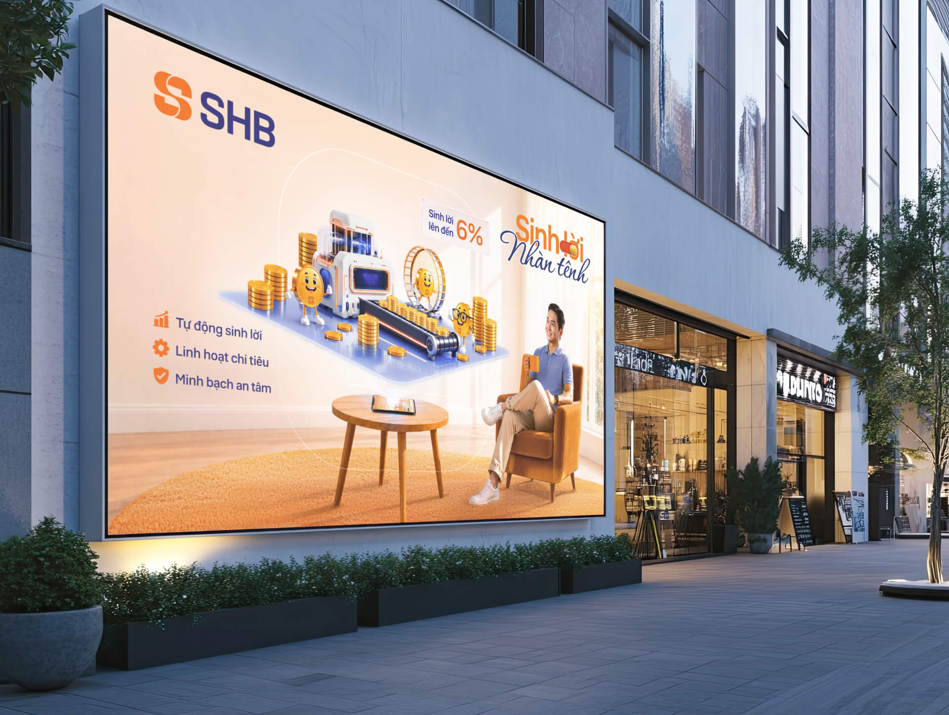 SHB giúp tiền nhàn rỗi tự sinh lời ngay trong tài khoản thanh toán - Ảnh 1.