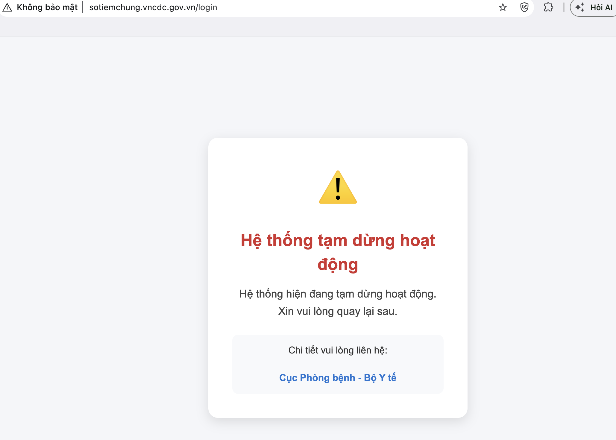 Website tra cứu sổ tiêm chủng tạm dừng: Phụ huynh loay hoay tìm lịch sử tiêm của con - Ảnh 1.