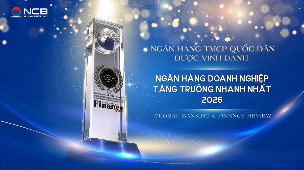NCB được vinh danh ngân hàng doanh nghiệp tăng trưởng nhanh nhất Việt Nam - Ảnh 1.