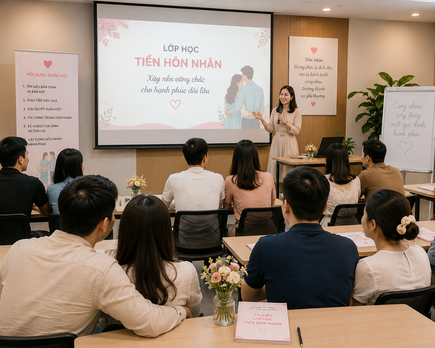 Bộ Y tế đề xuất tổ chức khóa học trước kết hôn cho nam, nữ chuẩn bị kết hôn - Ảnh 1.