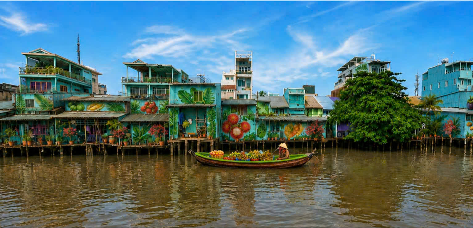 Ngắm ý tưởng ‘thay áo mới’ cho chợ nổi Cái Răng và các cầu trên sông Cần Thơ - Ảnh 10.