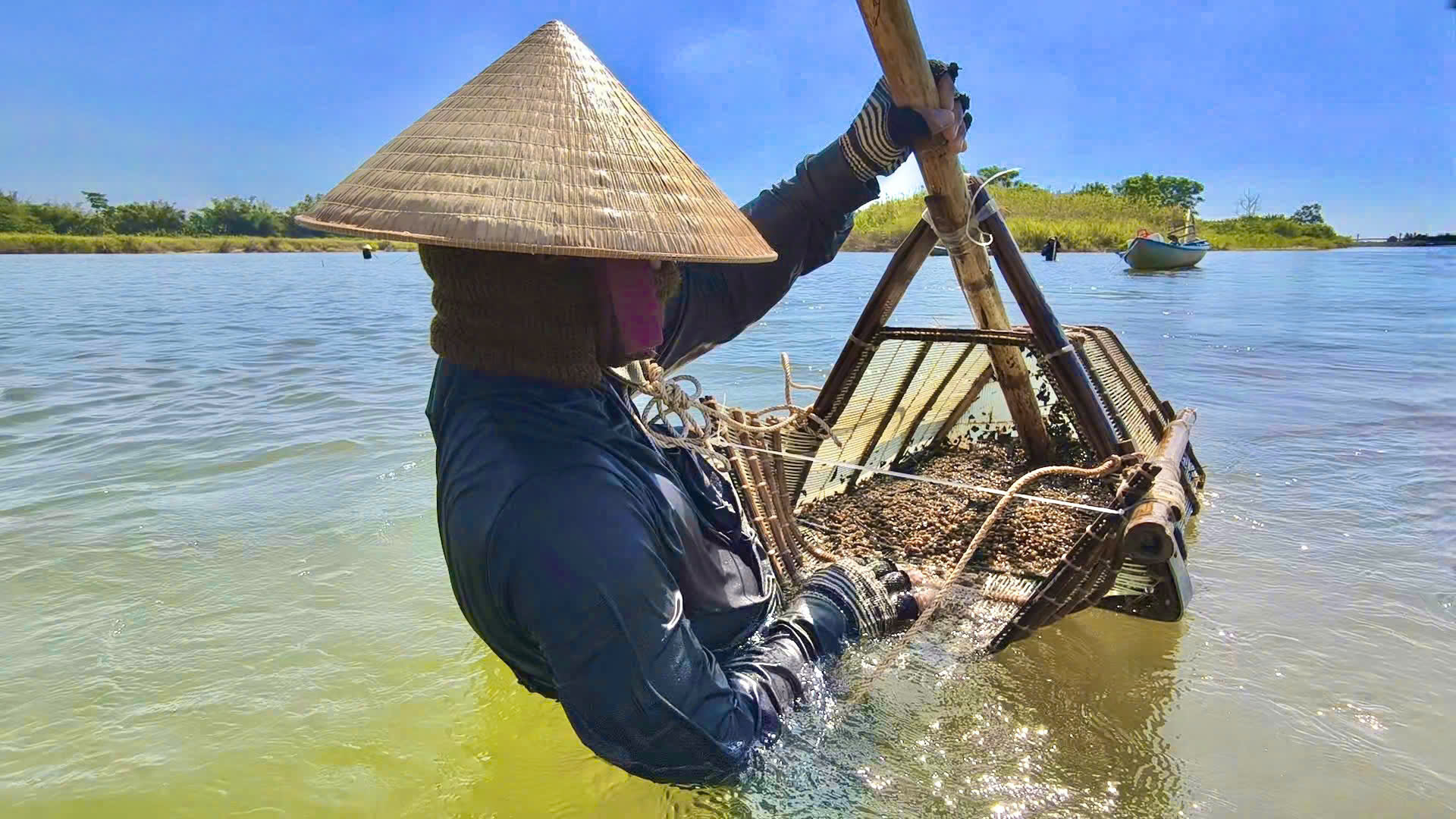 Theo con nước sông Trà Khúc săn đặc sản don nổi tiếng cả nước - Ảnh 3.