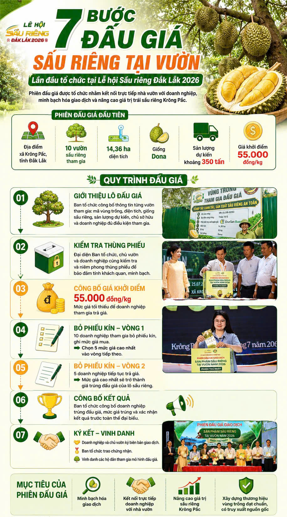 Đấu giá sầu riêng tại vườn, lô hàng gần 24 tỉ đồng ở Đắk Lắk - Ảnh 9.